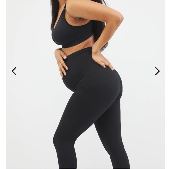 Motherhood Maternity Black Leggings with Belly Panel - Picture 11 of 14